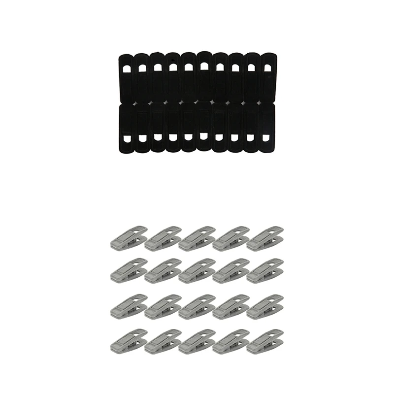 

20Pcs Artifical Velvet Flocked Non Slip Hanger Coat Clips Useful Clothes Clip Drying Racks Durable Windproof