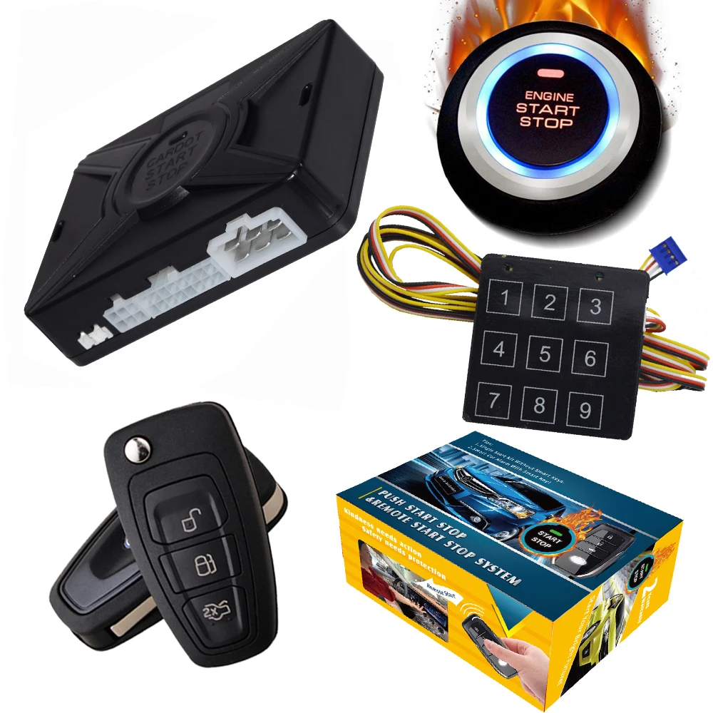 Кнопка запуска и остановки двигателя Cardot умный ключ противоугонная