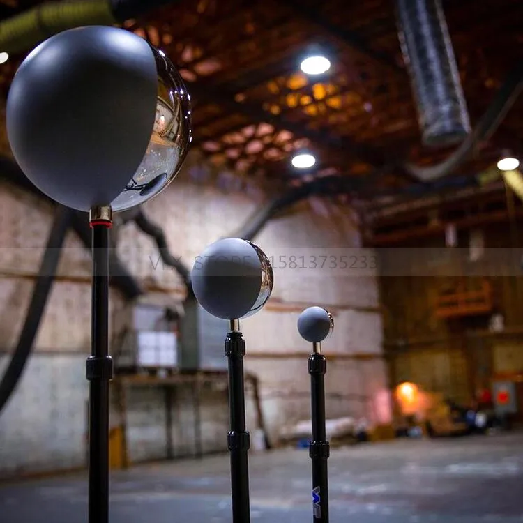 VFX-Bola de efecto Visual HDRI para fotograf&iacute;a, reflector de colecci&oacute;n de 18 grados, color gris, espejo-3