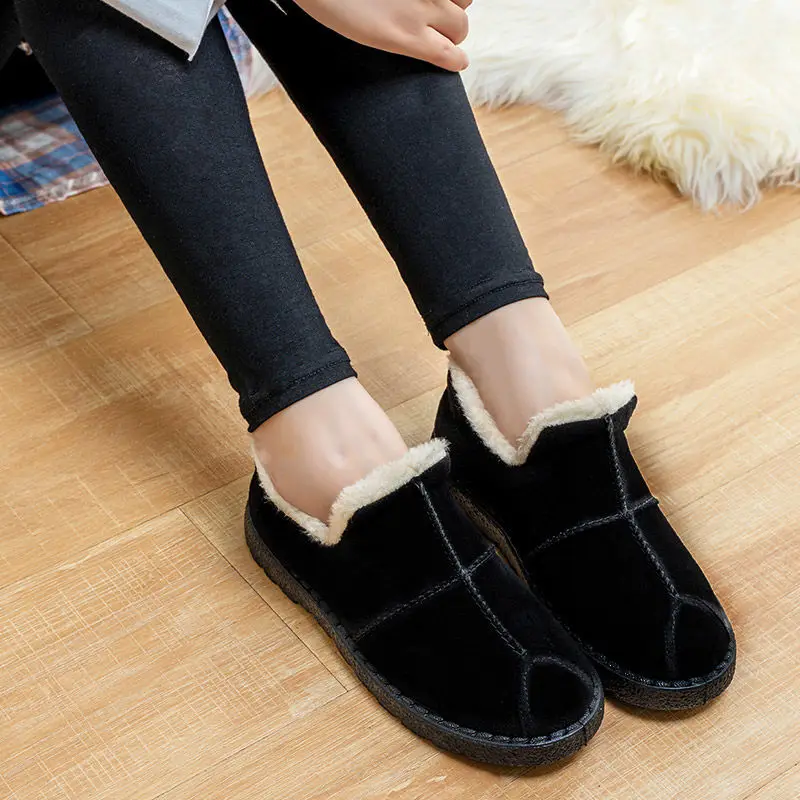 Новинка Осень зима 2020 Меховые Туфли хлопковые тапочки высокого качества теплые