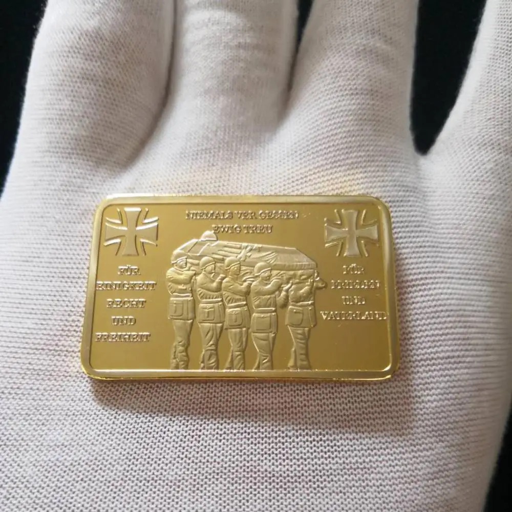Военная памятная монета WW II Германская защита солдат Бундесвера | Дом и сад