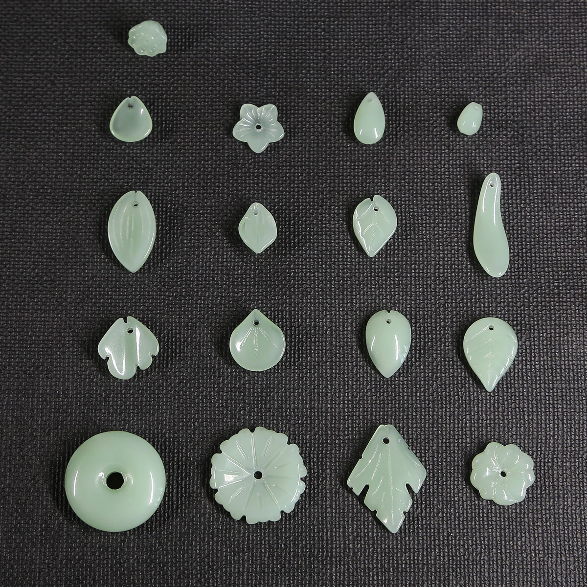 10 шт/5 шт стеклянные бусины с подвеской в виде лепестков форме для рукоделия