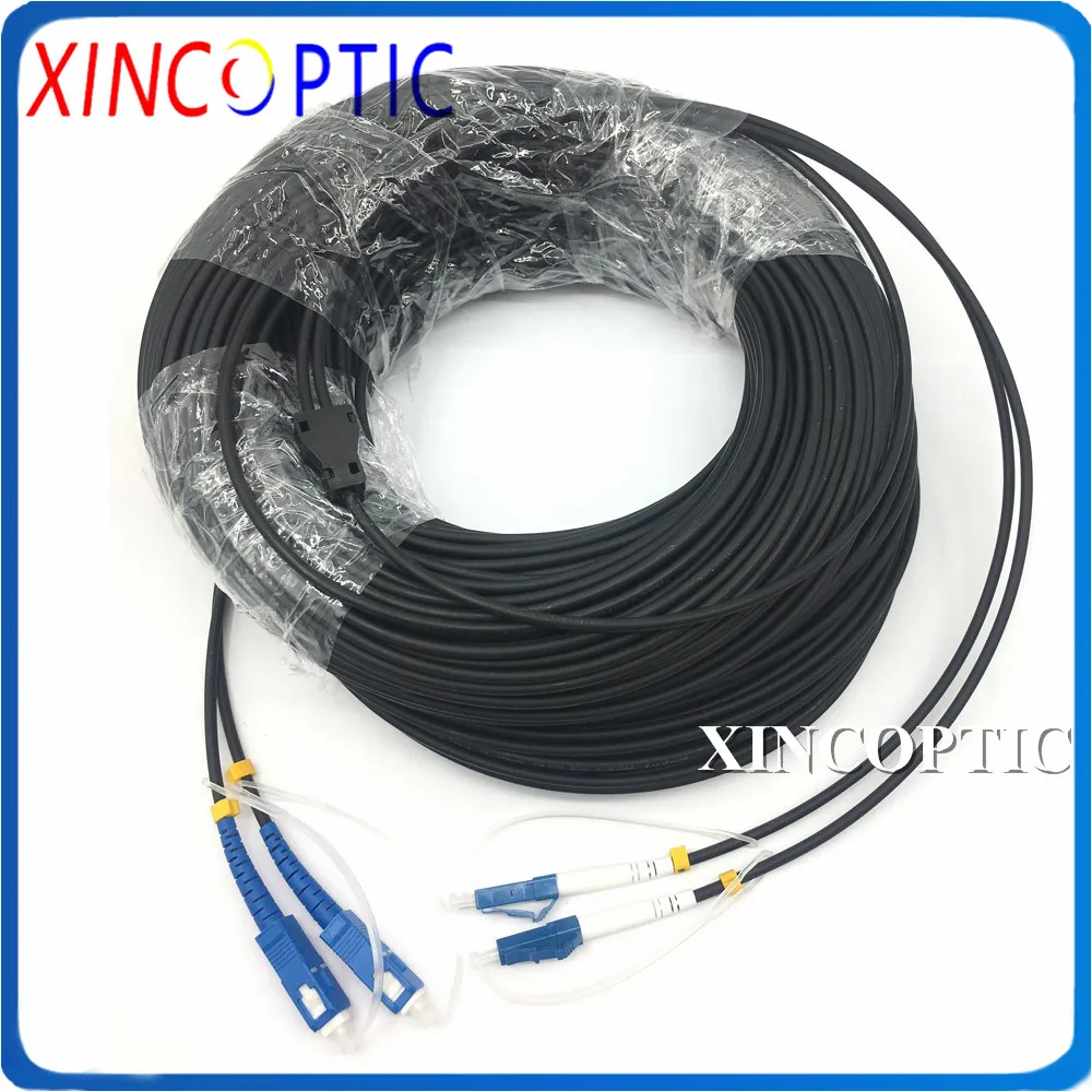 2 ядра 100 м LC SC ST FC SM одиночный режим OS1 2C G657A1 LC/UPC-SC/оптический патч-корд на открытом