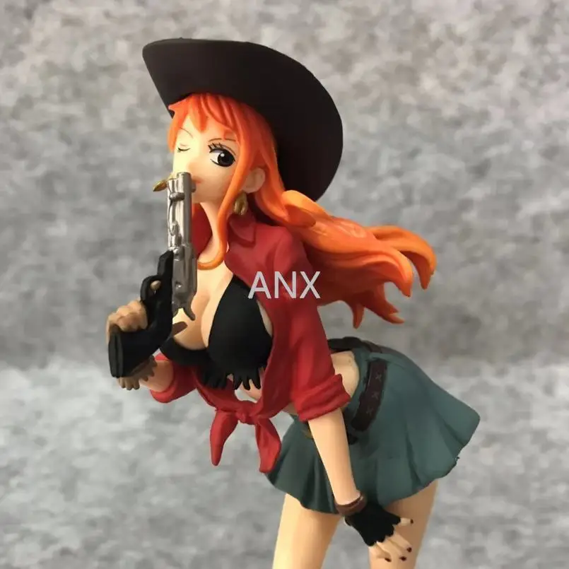 

Japanese Anime One Piece Figure Cowboy Luffy Zoro Figure Sexy Girl Nami Toys PVC Action Figure Collection one piece model toys