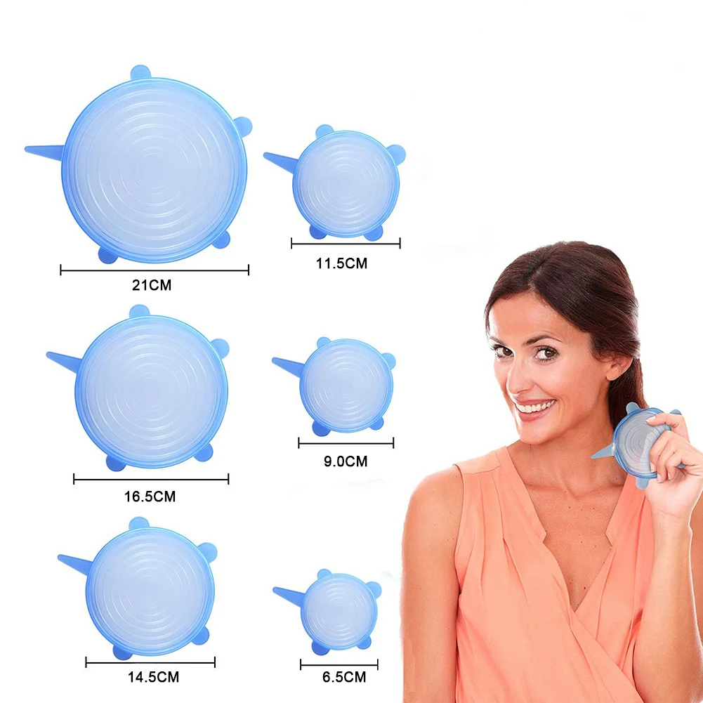 6/12 шт. силиконовые крышки для посуды | Дом и сад