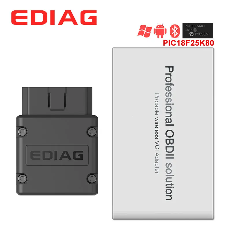 EDIAG P01 P02 P03 V1.5 ELM327 WIFI/Bluetooth PIC18f25k80 чип 4 МГц диагностический сканер Elm 327 OBD2 Android/IOS Torque