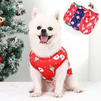 christmas pet supplies cute dog clothes for small dogs snowman santa penguin chihuahua dog vest christmas pet clothing for cats