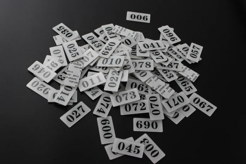 Клейкая акриловая настольная табличка клейкая с номером для хранения полка