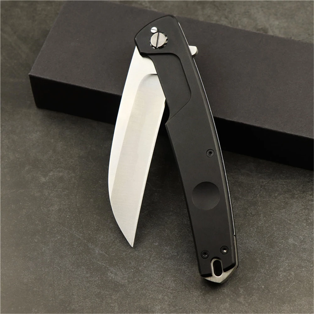 Складной нож тактический складной клинок из алюминиевого сплава с лезвием N690 для