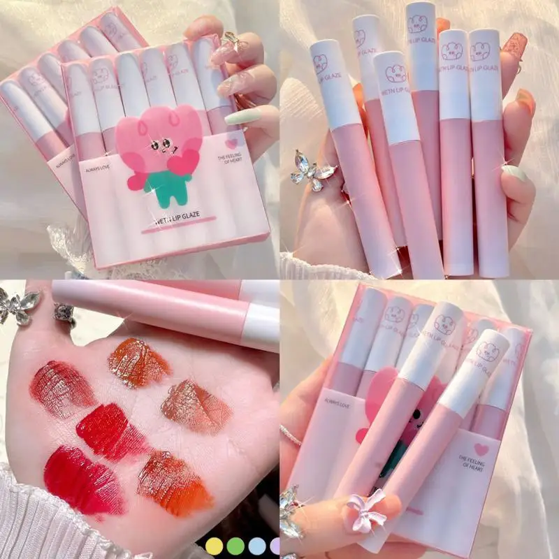 

WETN 6PCS Matte Fog Lip Glaze Moisturizing Waterproof Lip Glaze Lasting Color Lip Glaze For Students Cheap Beauty Cosmetic TSLM1