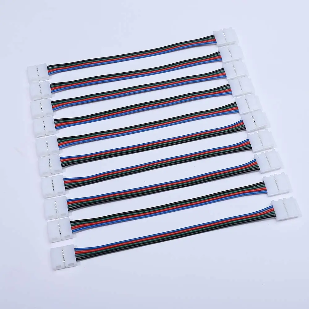 5050 RGB светодиодные ленты Разъем 4 pin полосы света разъем адаптера 10 мм 4Pin в полоску