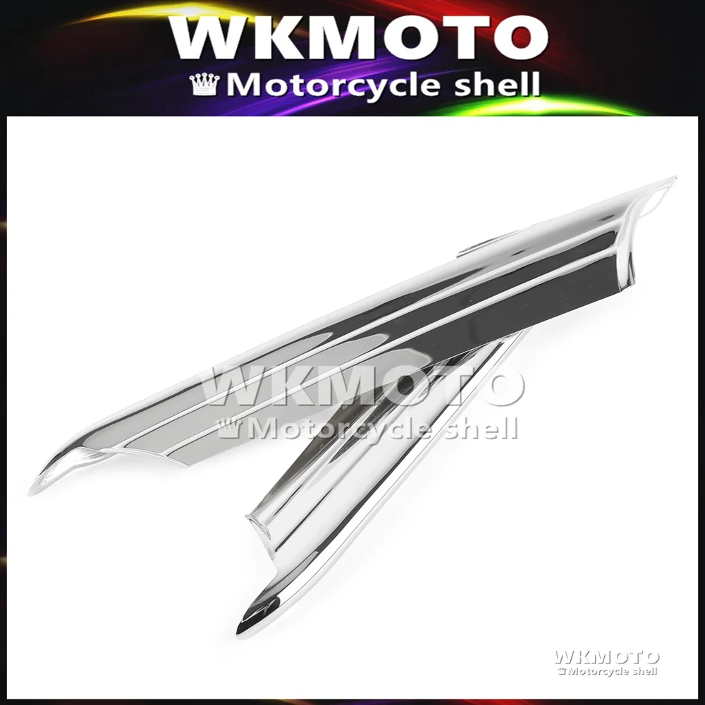 

2Pcs Motorcycle Side Vent Fairing Fins Scoop Accents Trim Chrome ABS For Honda Gold Wing GL1800 2012 2013 2014 2015 2016 2017