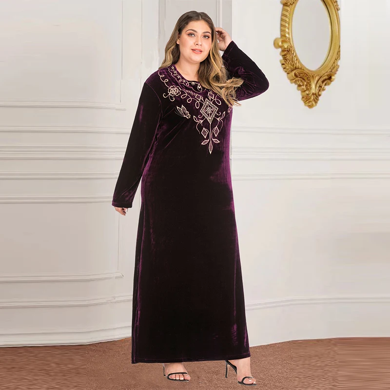 Новейшая мусульманская Длинная женская юбка большого размера с арабскими ислам