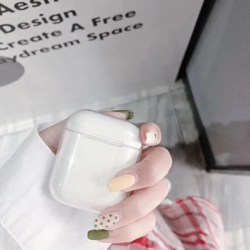 Airpods pro Чехол Мягкий чехол для переноски 1 2 прозрачный из материала TPU