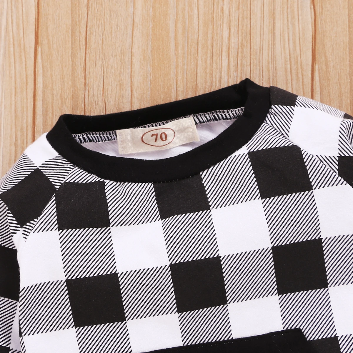 

Baby Spring Autumn Clothes Infant Babies Xmas Clothing Set Kids Plaids Pocket Shirt Top+Long Pants Outfits Tracksuit