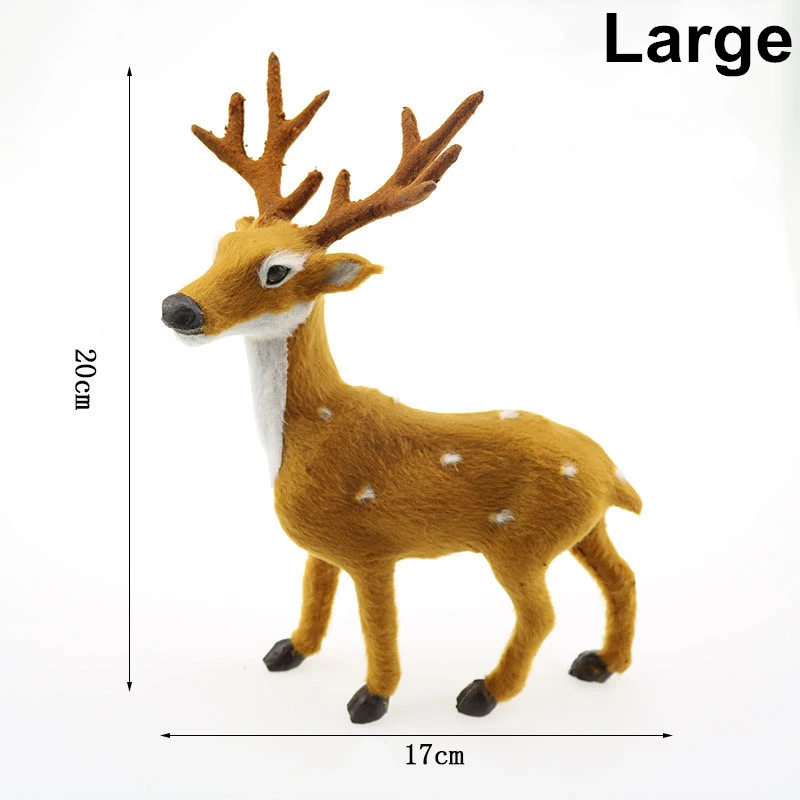 20cm Adornos De Navidad Рождественское украшение для дома, плюшевый Лось Kerst Noel, Рождественское украшение Arvore De Natal, новогодний декор, Q - Цвет: 20cm