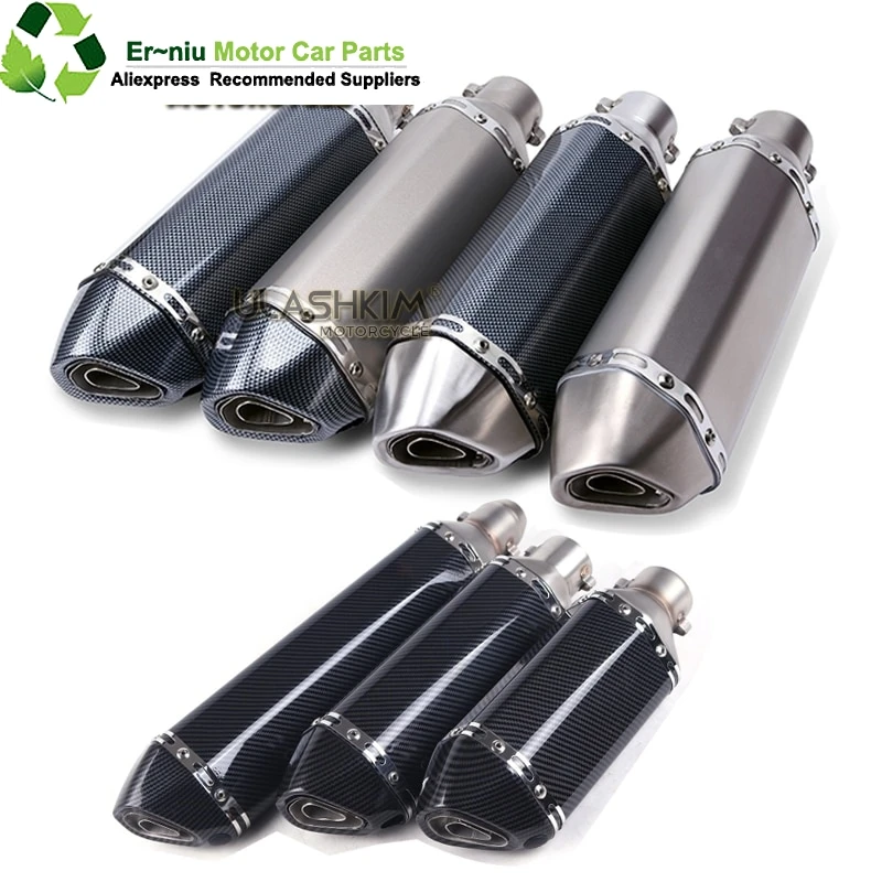 36~51mm Universal Motorcycle Exhaust Muffler Escape Slip On Pipe with db killer Fit Motorbike Scooter ATV Dirt Bike Moped