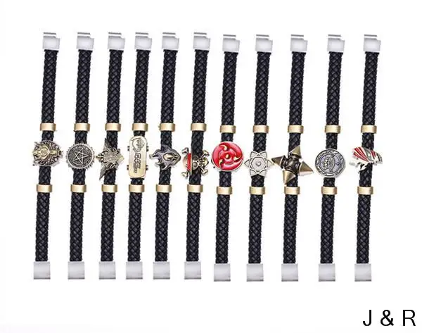 J store аниме цельный Луффи череп соломенная шляпа плетеный кожаный браслет для