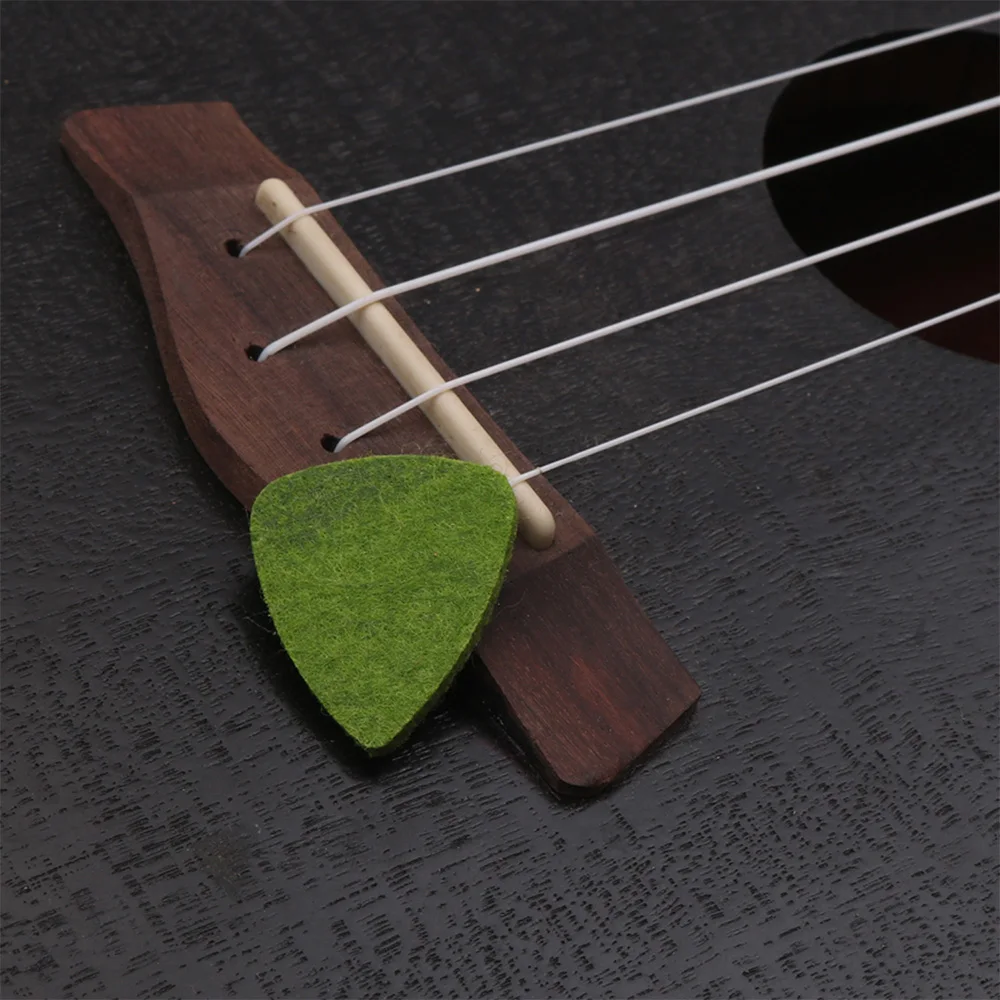 Миниатюрная гитара укулеле Палочки Красочный мягкий войлок медиатор 3 мм Толщина