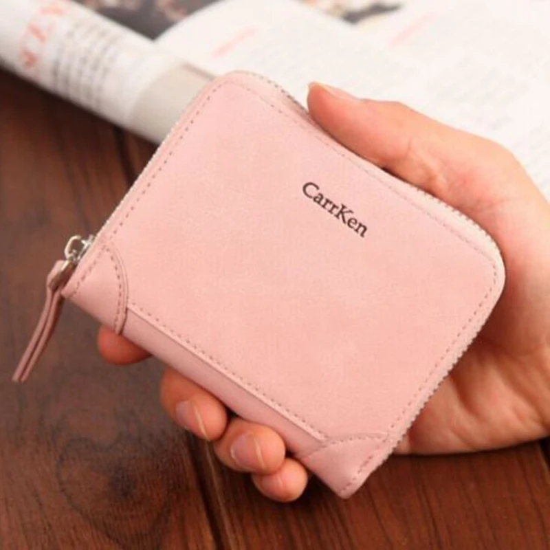 Местный запас для женщин и мужчин кожаный плащ Тонкий двойной кредитный ID