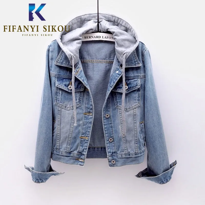 Модная Джинсовая куртка для женщин короткое пальто свободного размера плюс 5XL