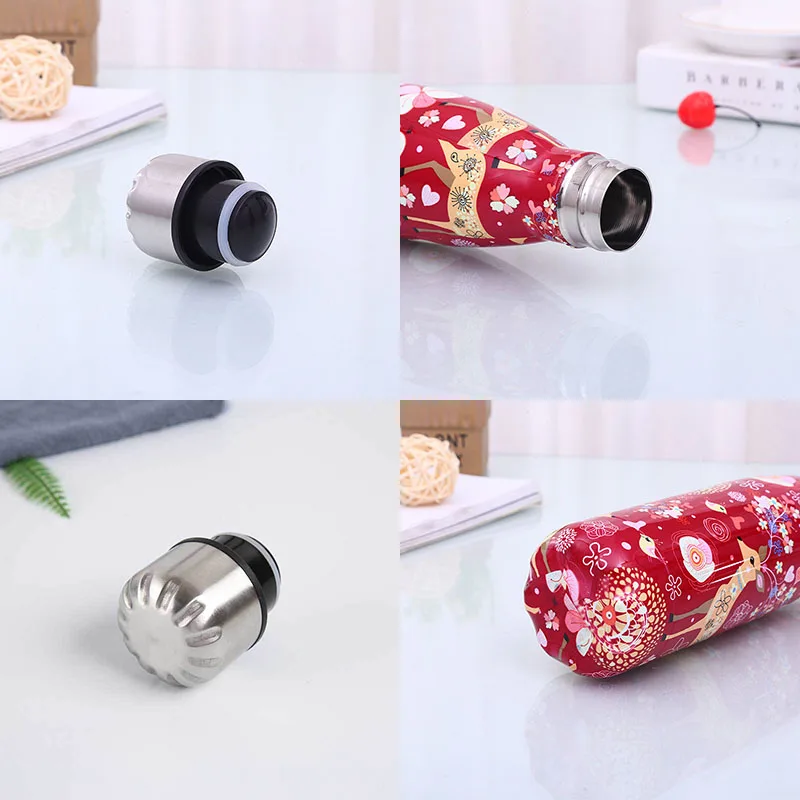 Экологичная бутылка для воды 500 мл термос с изоляцией пива из нержавеющей стали