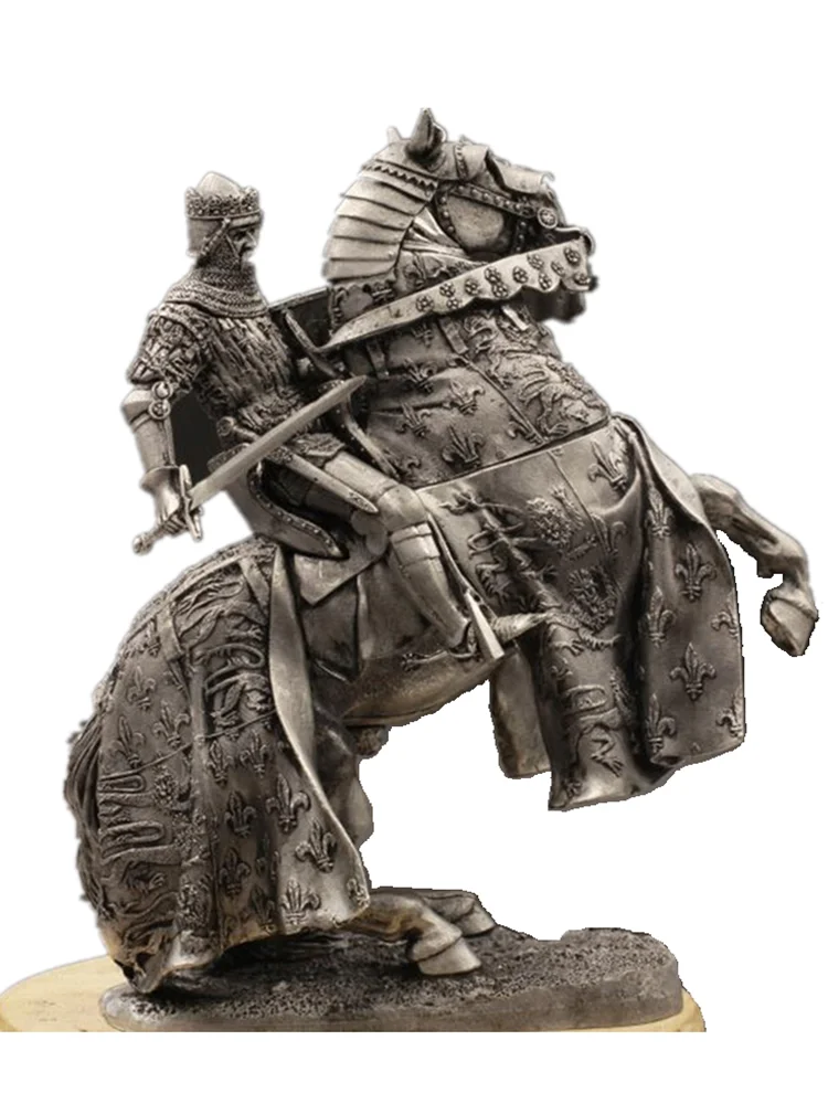 1/24 75mm England &quotBlack Prince&quot Edward Tin Metal Ancient Soldier Figurines Model Home Desktop Decoration Customized Gifts - купить
