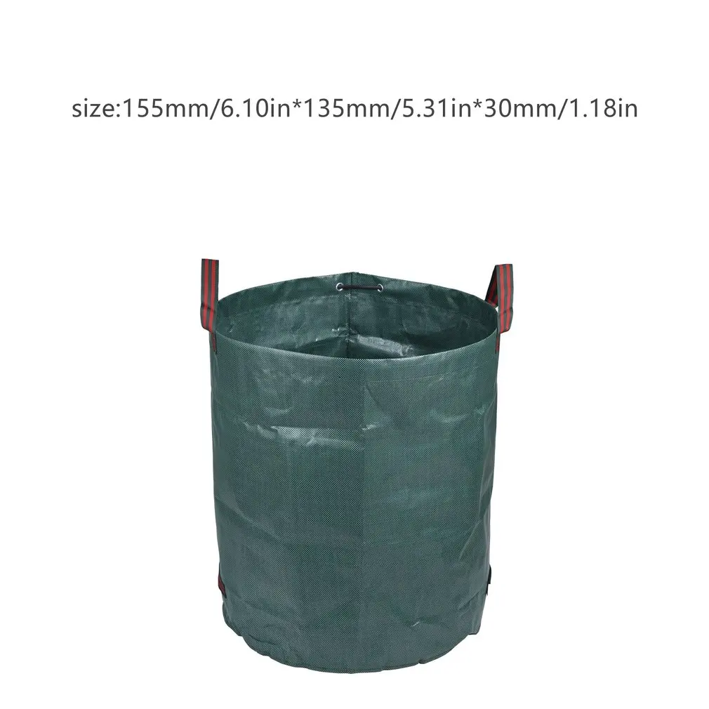 

Large Capacity Heavy Duty Garden Waste Bag Durable Reusable Waterproof Pp Yard Leaf Weeds Grass Container Storage