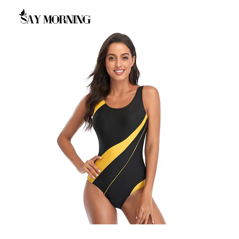 Сексуальный слитный купальник на одно плечо SAY MORNING новинка 2021 сетчатый в стиле