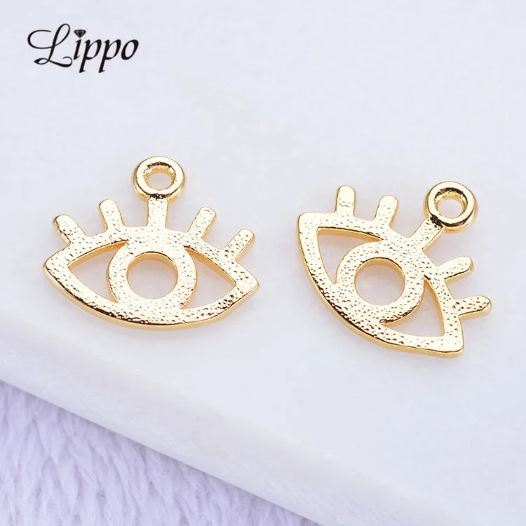 

Подвески для глаз золотые, подвески в форме глаза, для самостоятельного изготовления ювелирных изделий, 20 шт.