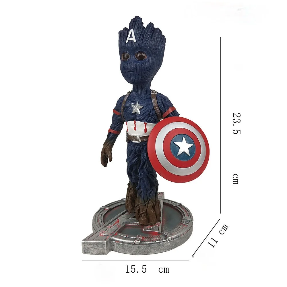 

Guardians of The Galaxy 2 Treeman Pa Changed To Captain America Marvel Avengers 3 Model Figure Toys Action Figures Holiday Gift