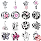 Бусина-Шарм цветок из серебра 925 пробы для браслета Pandora