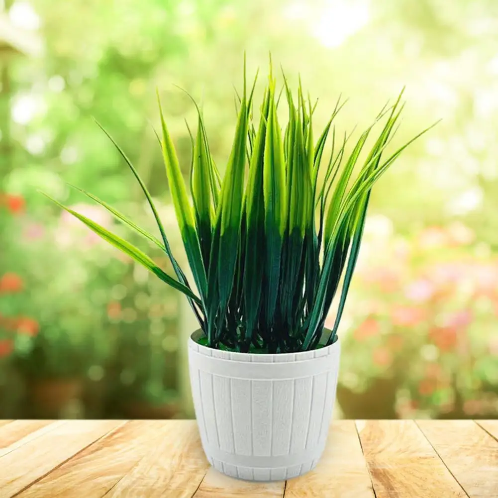 

Искусственное растение бонсай, без выцветания, реалистичное без полива, искусственное растение из соломы, Настольная Фотография для дома