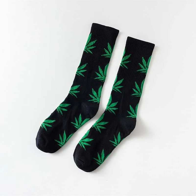 

Cheap Women Men Ankle Maple Sock Hemp Meias Leaf Female Spring Summer Weed Skateboard Hip Hop Socks