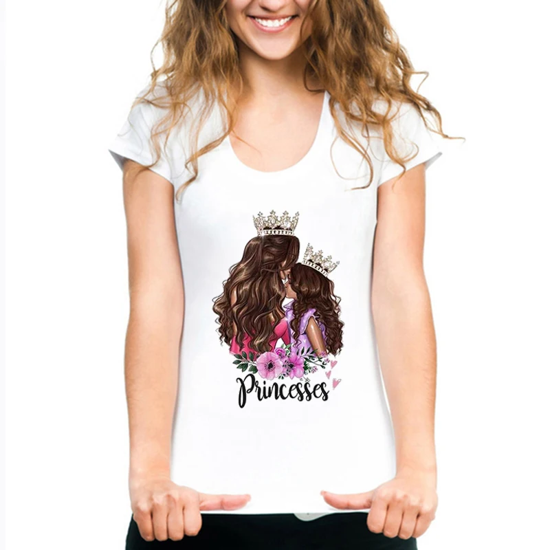 Женская футболка Maycaur в стиле Харадзюку с надписью супер мама белая принтом Мама