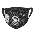 Готические кошки многоразовая маска для лица Тройная богиня луны пентаграмма анти дымка Пылезащитная маска респиратор рот муфельная