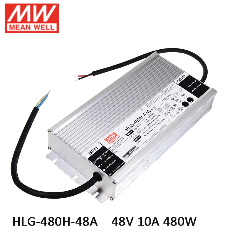 Светодиодный источник питания MEAN WELL HLG 480H 48A 48 В регулируемый светодиодный
