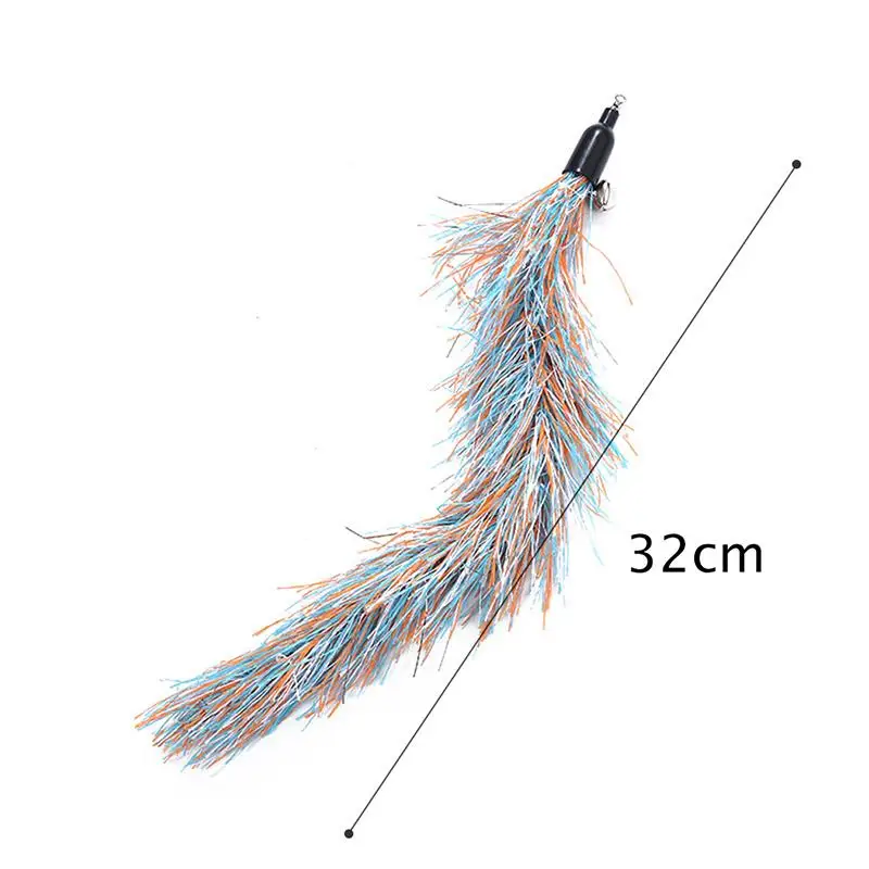 

2PC Cat Toy Wand Replacement Refill Interactive Cat Teaser Play Toy Funny Kitten Scratch Exercise Toy With Bell Cats Accessories