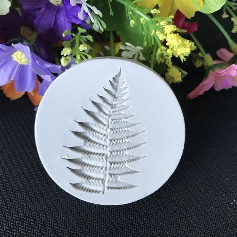 Силиконовые папоротные формы для украшения торта в виде листьев форма столовой