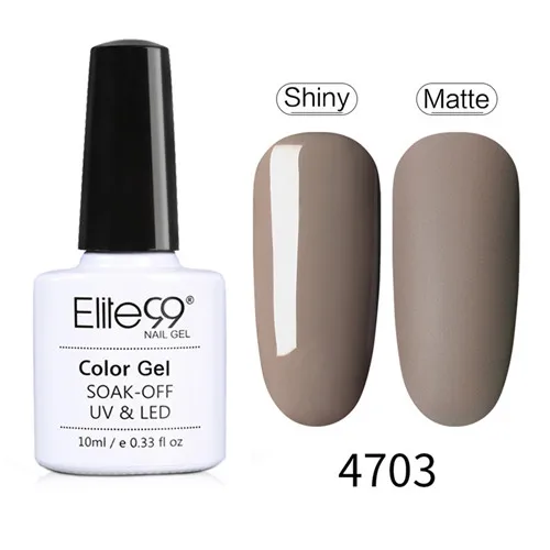 4703 Elite99 Гель-лак для ногтей Гибридный Vernis все для маникюра гель лак верхнее Базовое покрытие праймер для ногтей лак УФ светодиодный Гель-лак для ногтей - Цвет: 4703