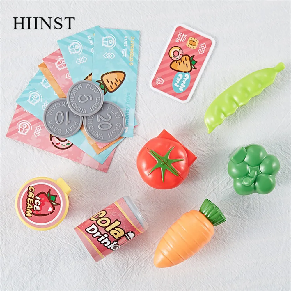 Детские игрушки 24 шт. моделирование кассовый счетчик супермаркет денежный набор