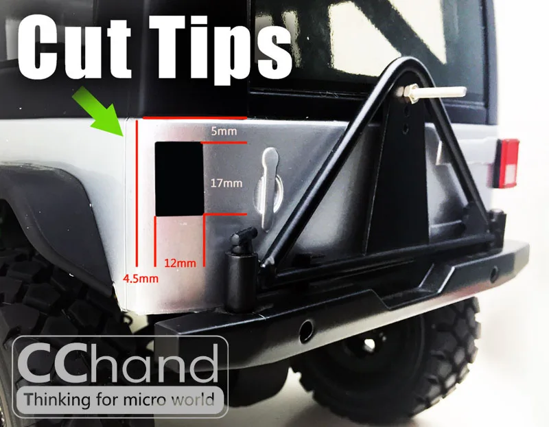 CCHAND задний фонарь без крышки для осевой SCX10 90027/90035 аксессуары Jeep JK части|Детали и