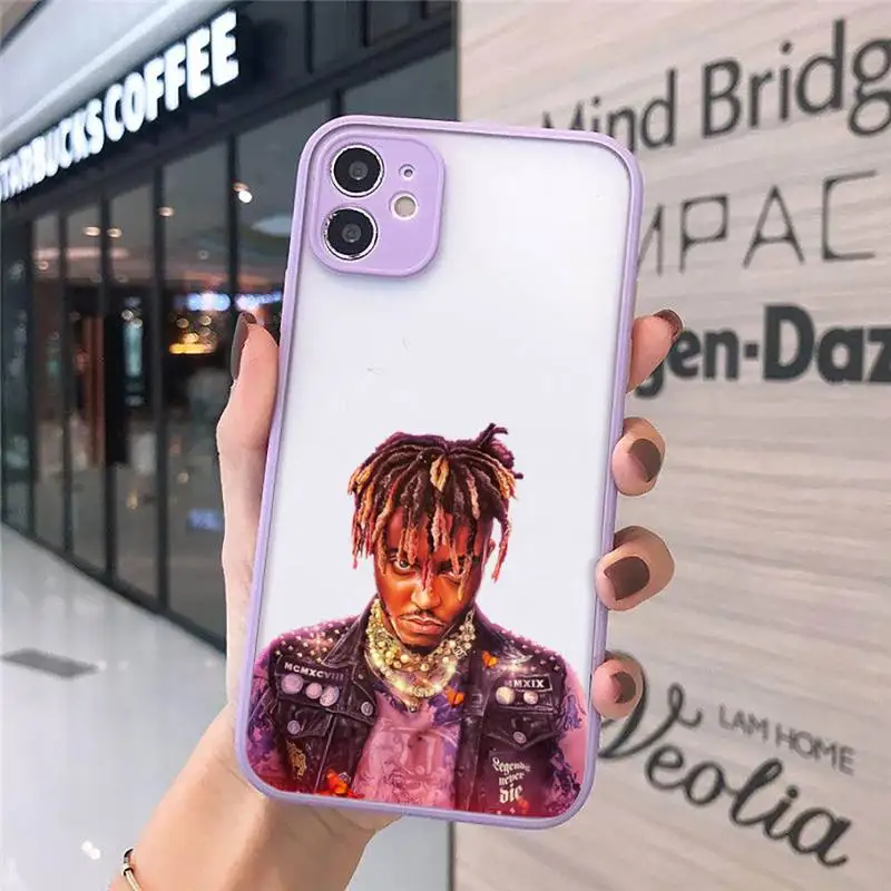 

Rapper Juice World singer Phone Case matte transparent For iphone 7 8 11 12 plus mini x xs xr pro max cover