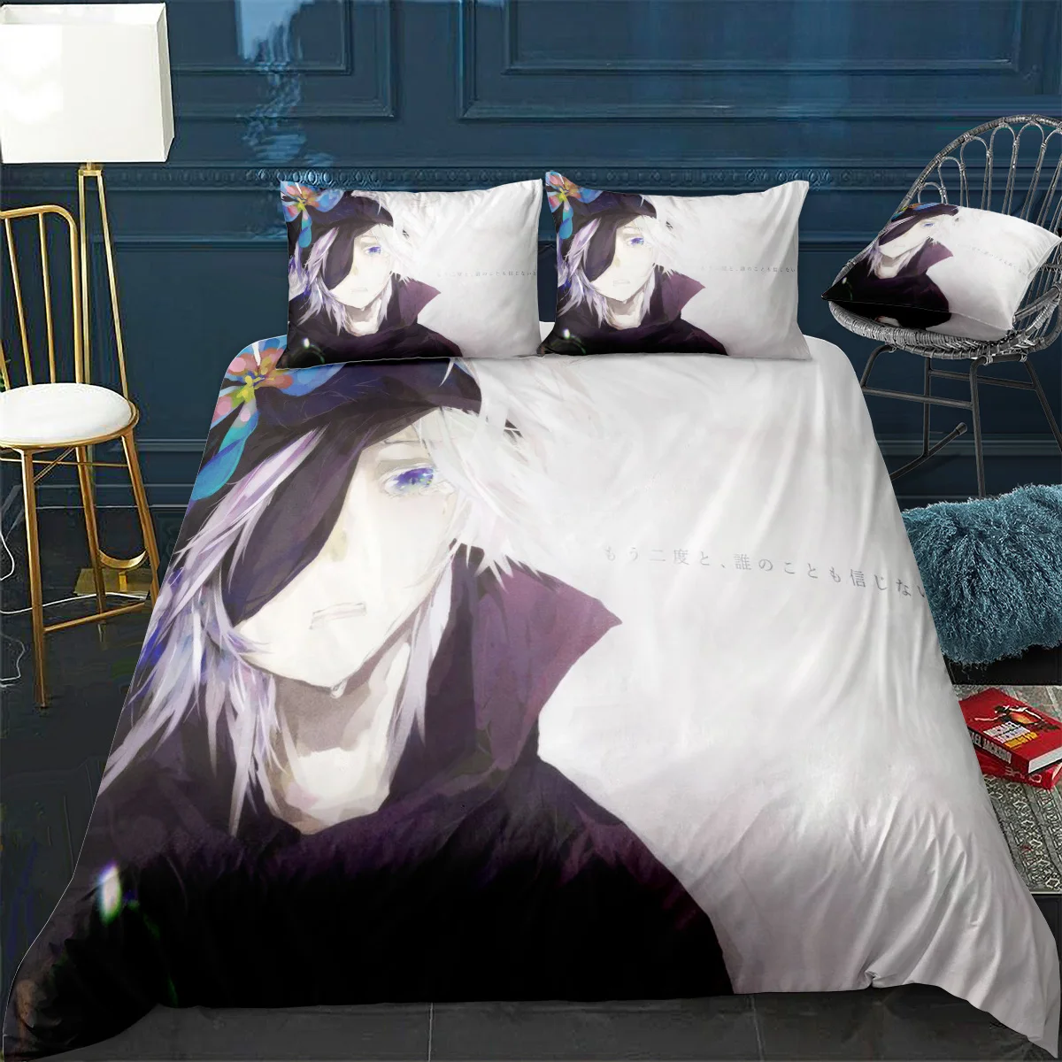 Комплект постельного белья из 3-х предметов с одеялом | Дом и сад