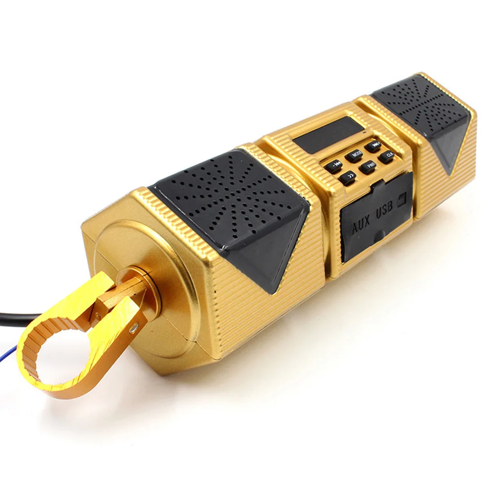 Мотоцикл динамик BT аудио плеер водонепроницаемый стерео s FM радио MP3 сабвуфер