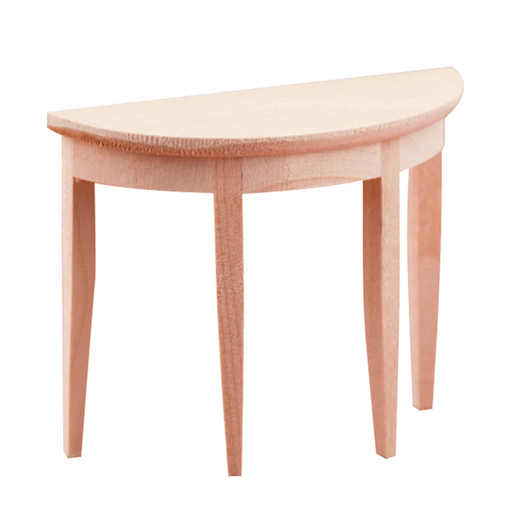 

Масштаб 1/12, полукруглая настольная Миниатюрная модель мебели для кукольного домика, украшение