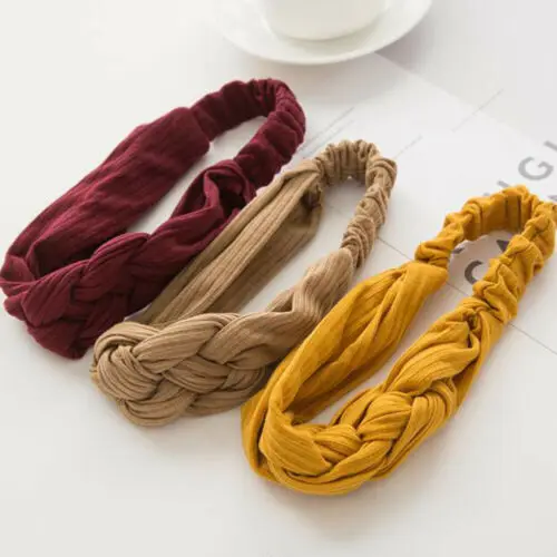 Citgeett Kid Girl Headband Twist Hairband Bow Knot Cross Tie Headwrap Hoop | Детская одежда и обувь