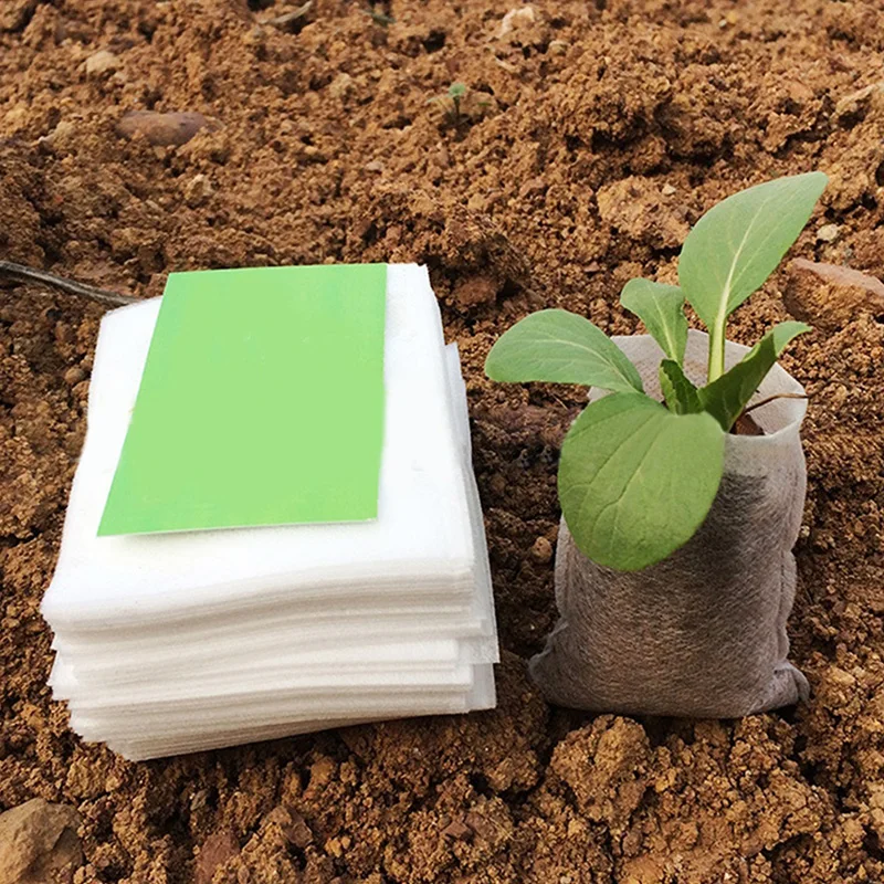 

100Pcs Different Sizes Biodegradable Non-woven Seedling Pots Eco-Friendly Planting Bags Nursery Bag Plant Grow Bags for garden