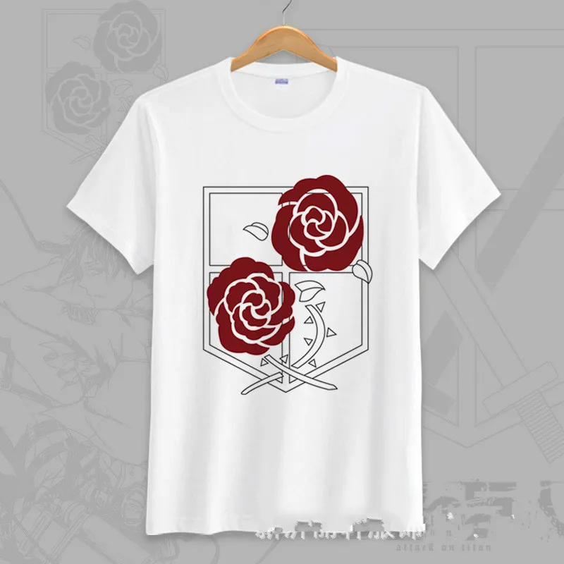 Футболка для косплея из японского аниме атака на Титанов летняя мультяшная Топ