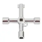 Многофункциональный универсальный гаечный ключ для электрического шкафа, треугольный квадратный ключ, компактный и портативный, удобный для переноски, Прямая поставка